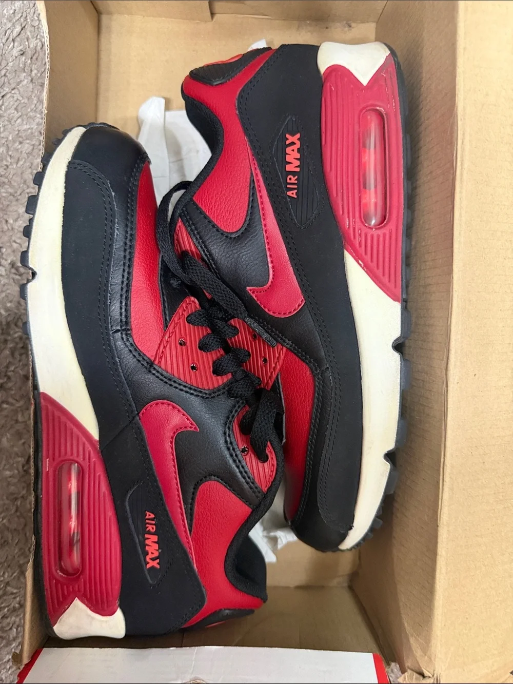 Nike Kids Air Max Sneakers - Red & Black